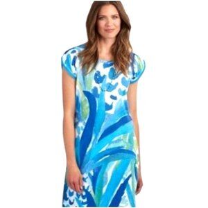 Capelton Road Dress Women Small Floral Cotton Short Sleeve T Shirt Mini Boho